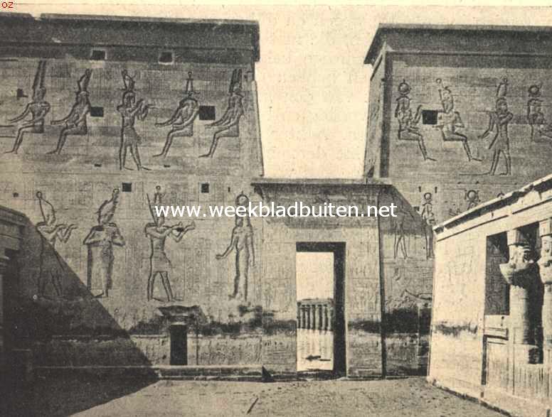 De Nijlreis. Een tempel op het eiland Philae