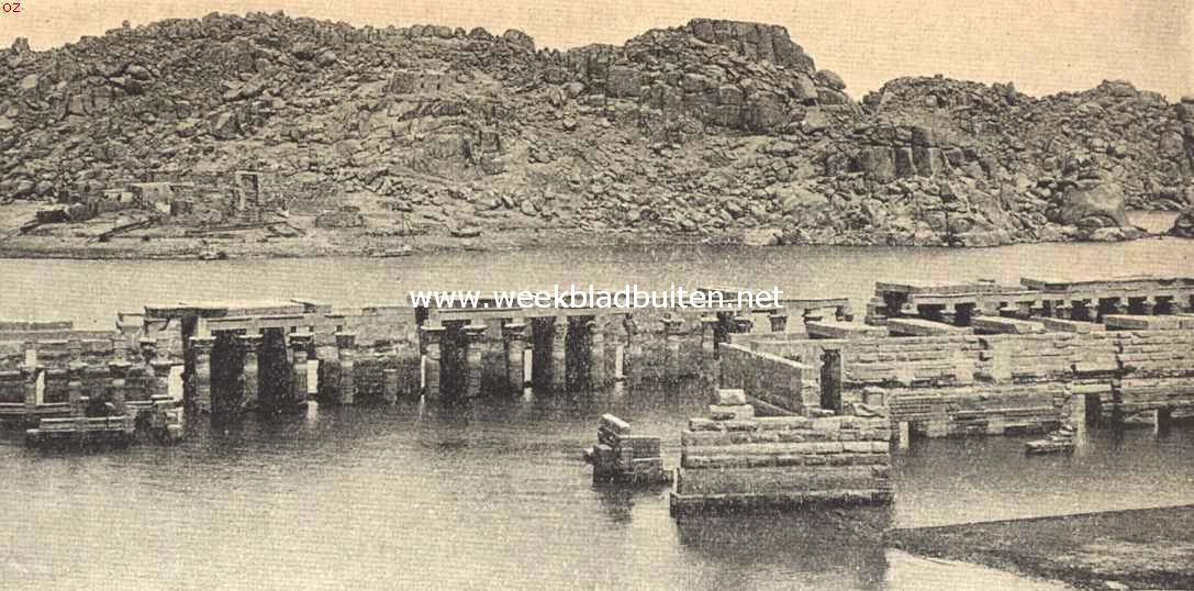 De Nijlreis. De tempels van Philae, door het water verzwolgen