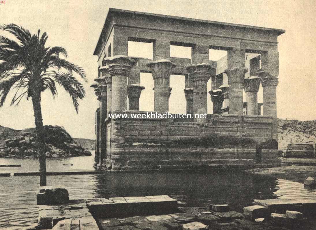 De Nijlreis. Een tempeltje op het eiland Philae