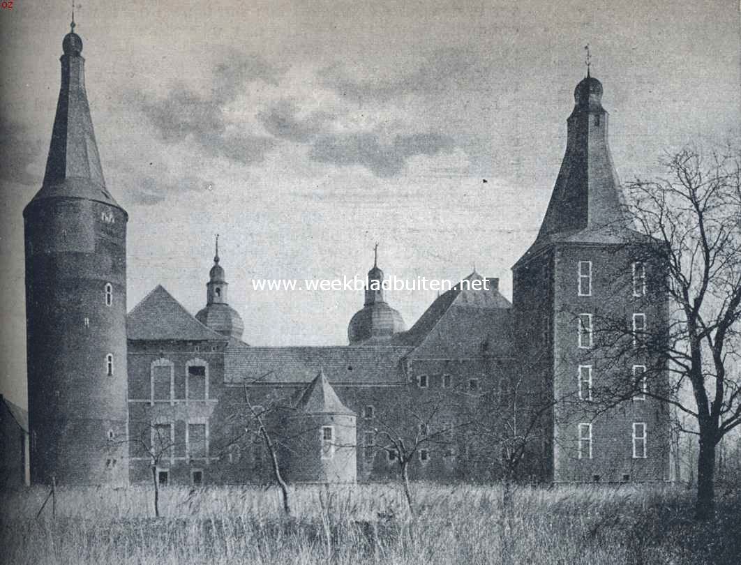 Het kasteel te Hoensbroek (Z-Limb.). Zuid(achter)zijde