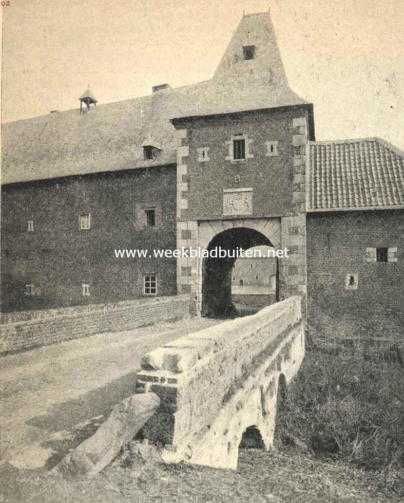 Het kasteel te Hoensbroek (Z-Limb.). Voorpoort