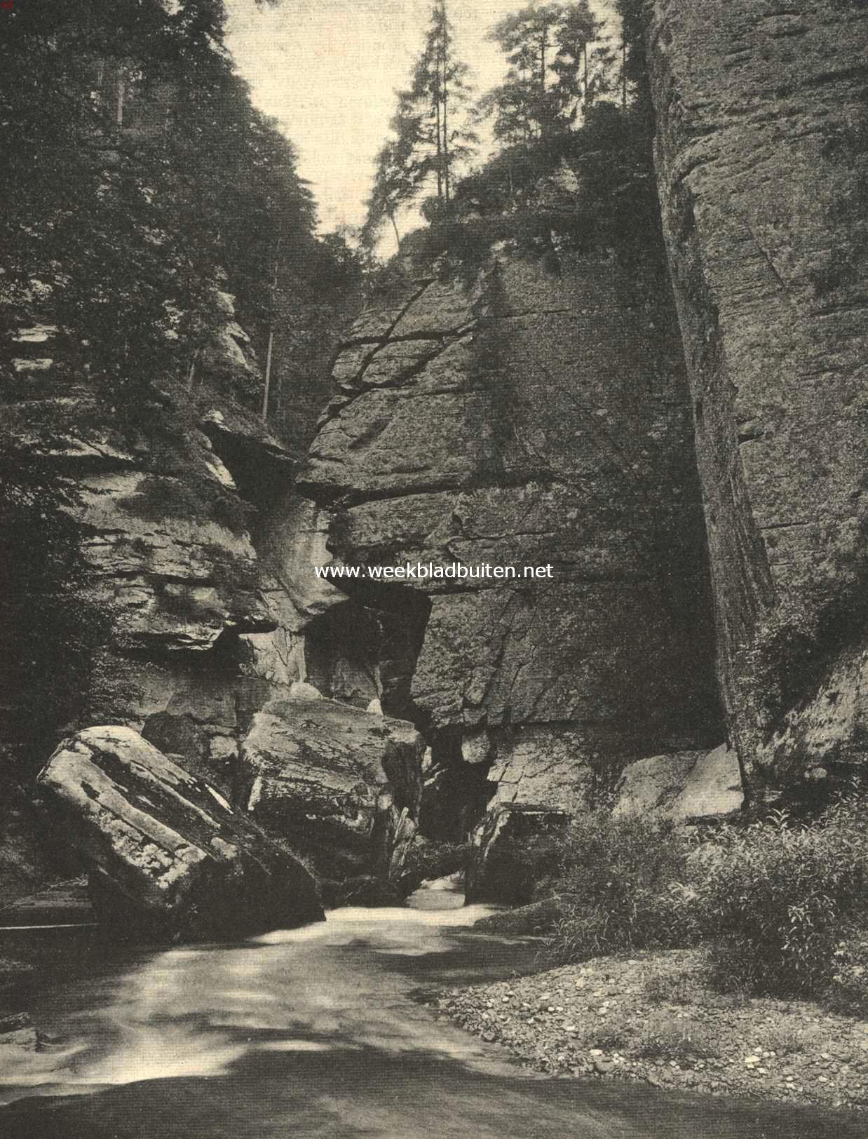 De Edmundsklamm in Bohemen nabij de Saksische grens