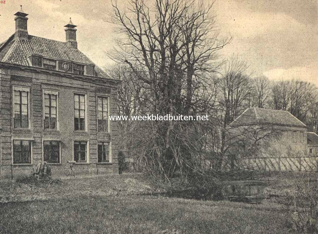 Nijenburg. Bij de achterzijde van het huis