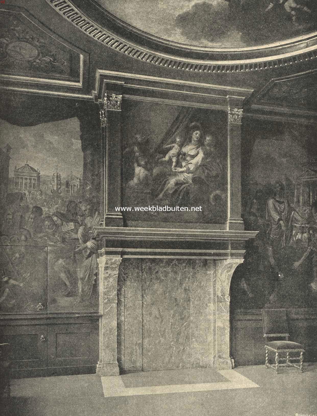 Wand in de voormalige burgemeesterskamer van het Stadhuis te Enkhuizen