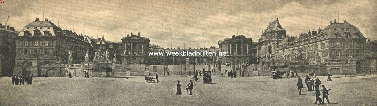 Het Slot van Versailles, waarin het Vredesverdrag zal worden geteekend