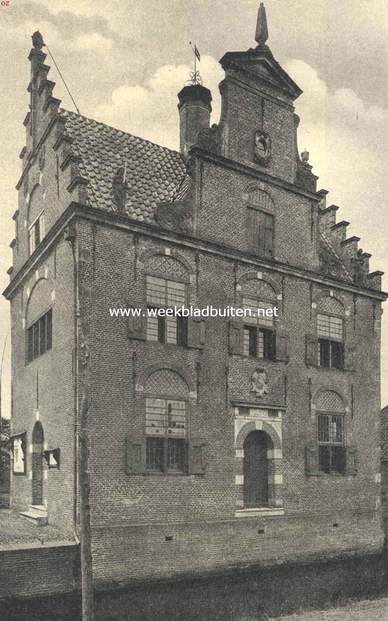 Het Raadhuis te Jisp, gezien van het Noordoosten