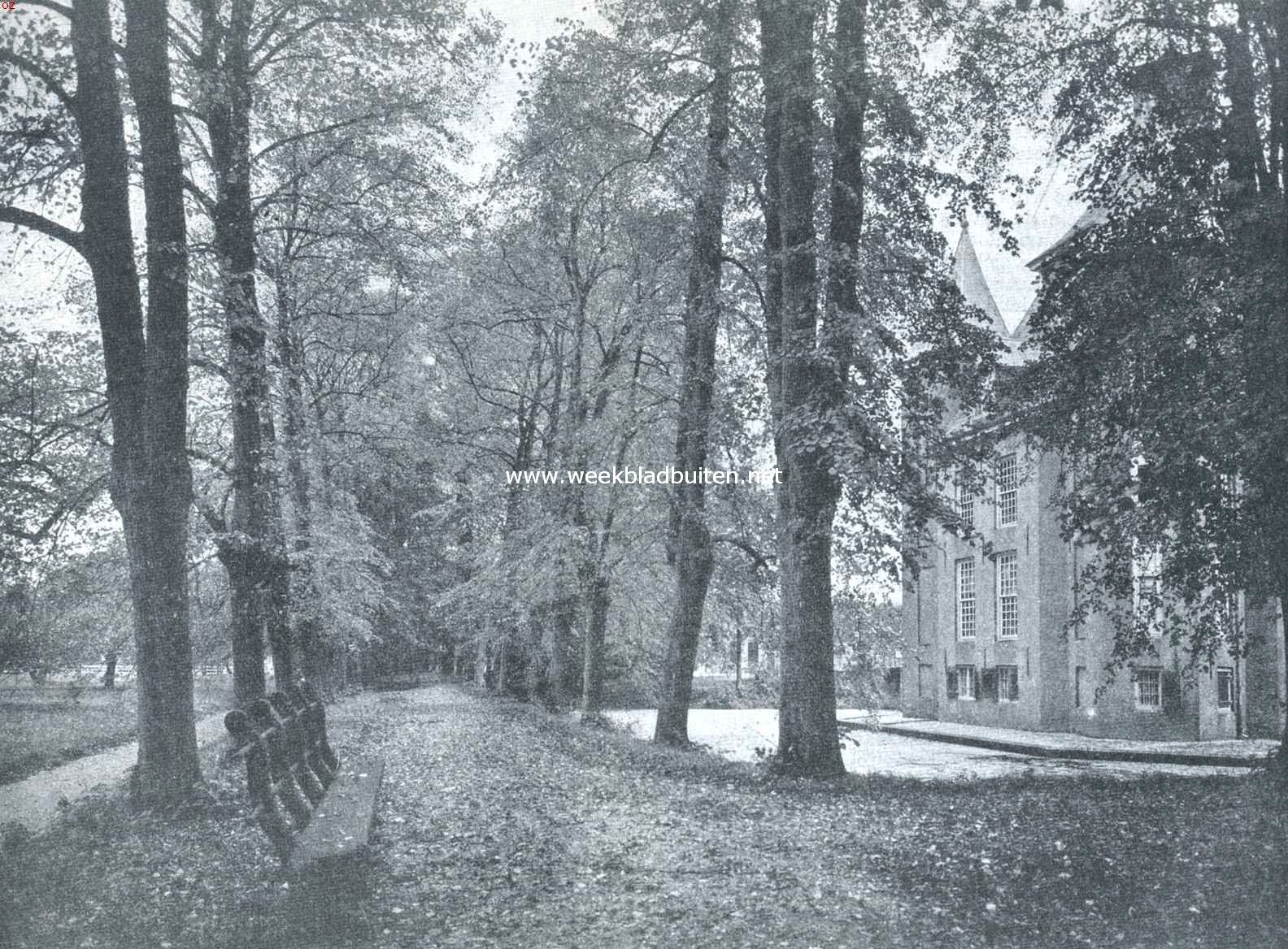 Het kasteel Heemstede bij Houten (Utr.). Bij het kasteel Heemstede