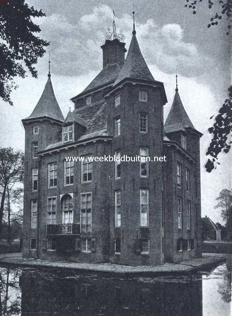 Het kasteel Heemstede bij Houten (Utr.). Het kasteel Heemstede, achterzijde
