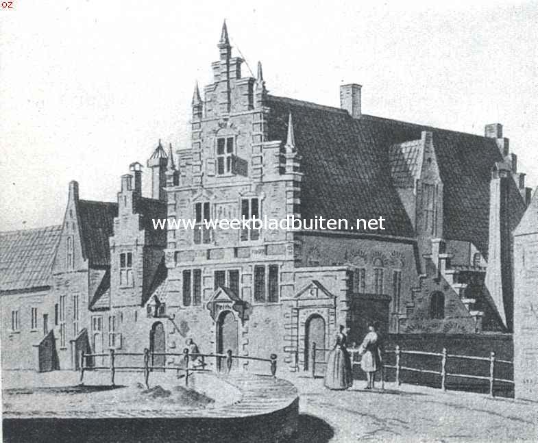 Alkmaar. Het Pesthuis te Alkmaar. Naar de teekening van C. Pronk in de Prentenverzameling
