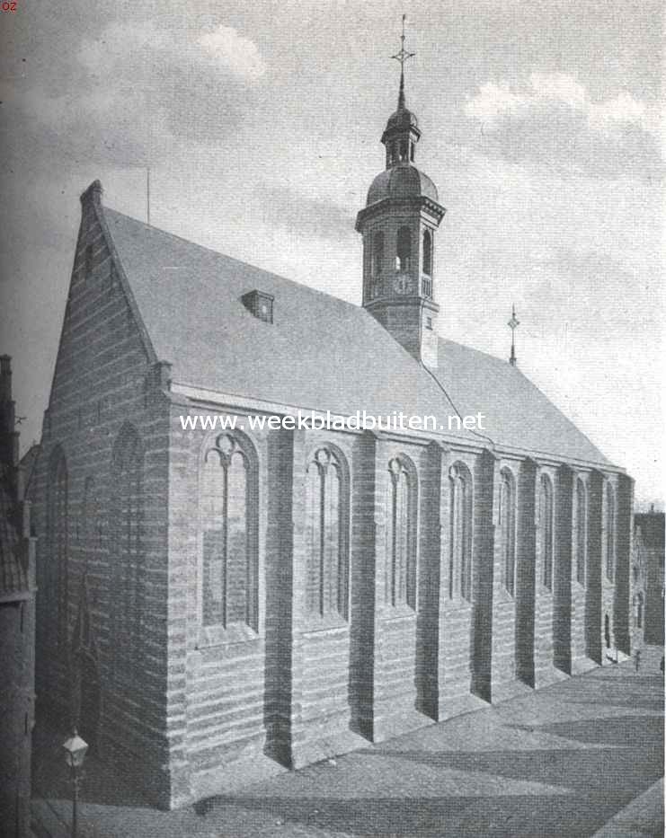 Alkmaar. Gezicht van De Laat op de St. Janskapel