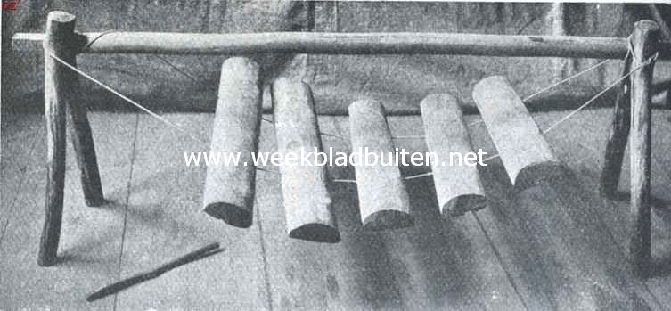 Indische speeltuigen. 1. Houtklavier. Bataklanden (Sumatra)