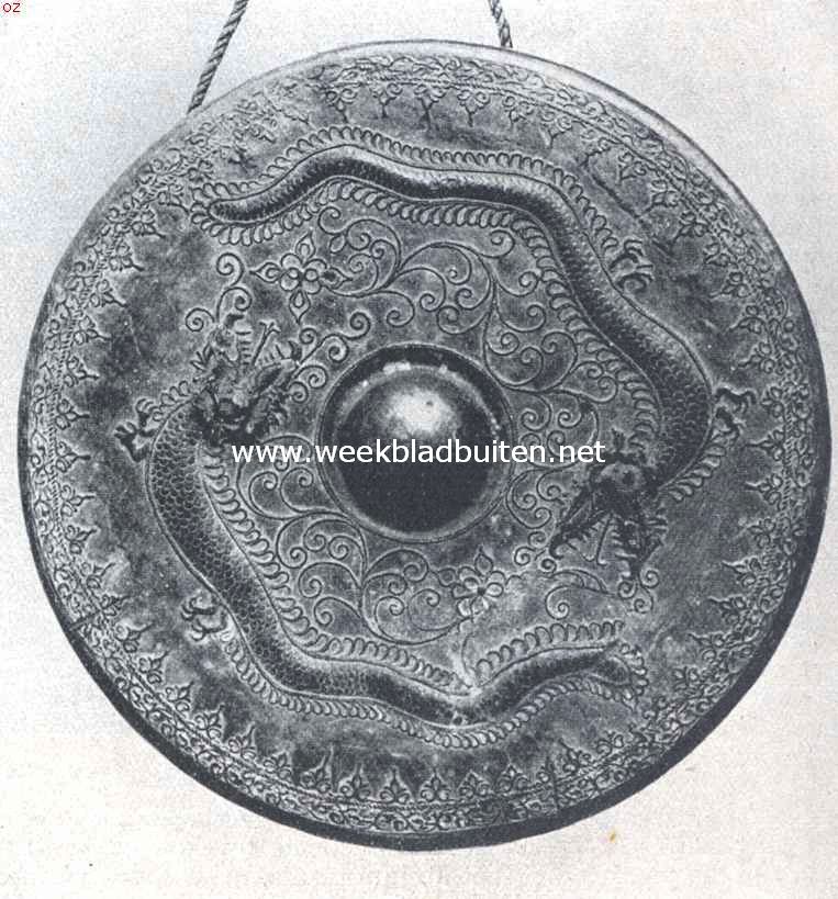 Indische speeltuigen. 6. Gong  van Borneo