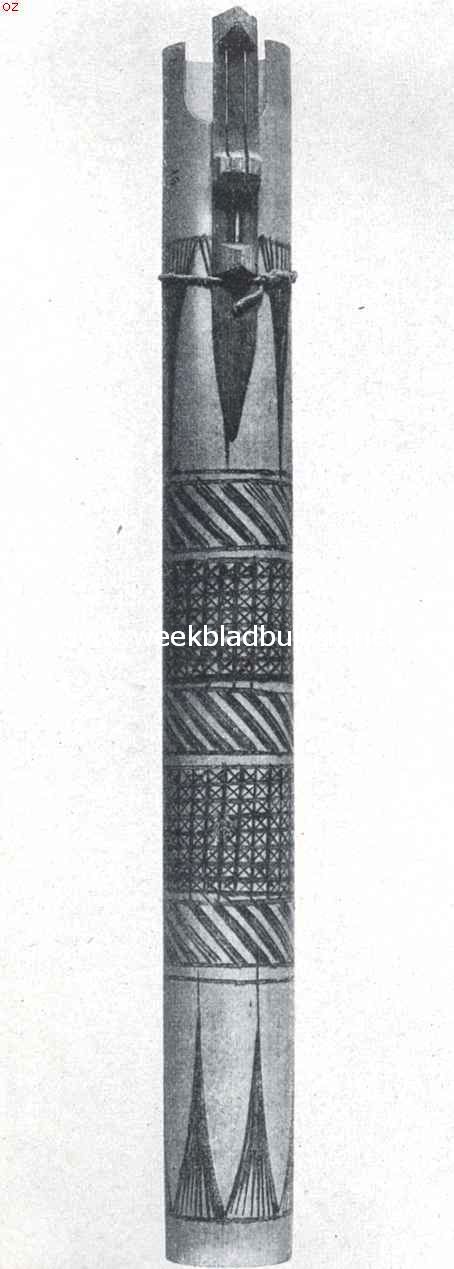 Indische speeltuigen. 21. Karinding, Java