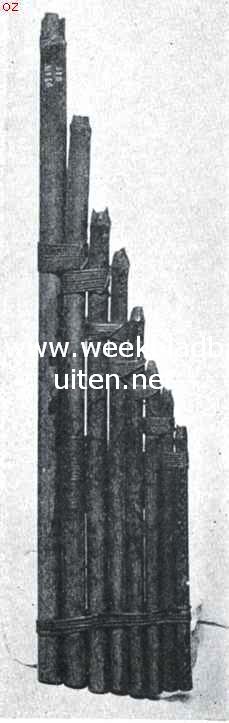 Indische speeltuigen. 26. Panfluit, Nieuw-Ierland (?)