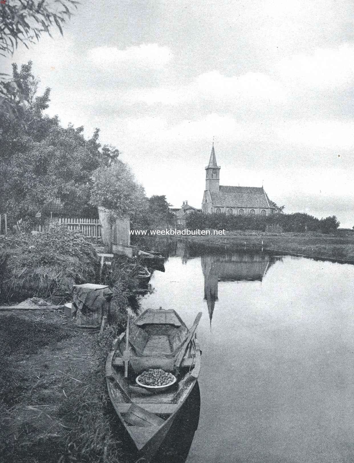 Gezicht op de kerk te Groot-Schermer