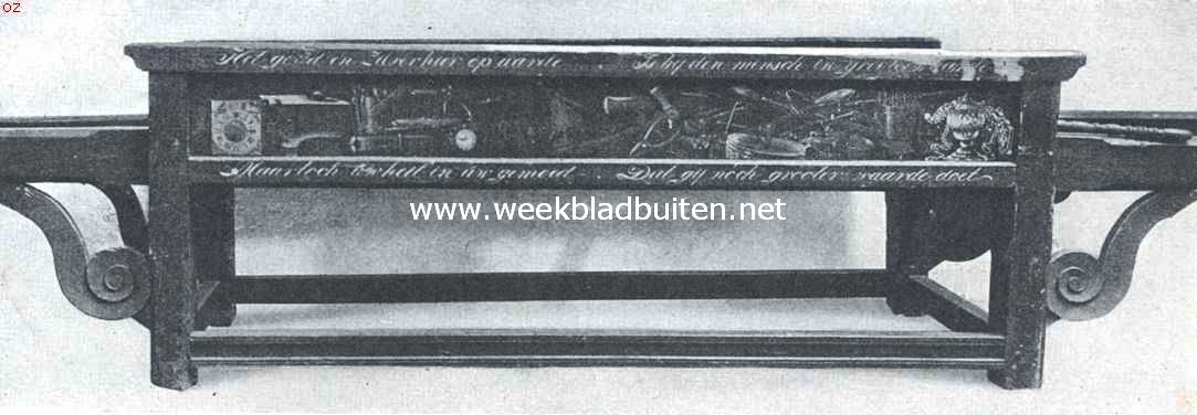 Merkwaardige baren in de Groote Kerk te Workum. Lijkbaar van het smids- of St. Eloys-gilde (Ao 1756)