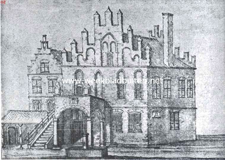 Het oude Raadhuis te Workum in 1723