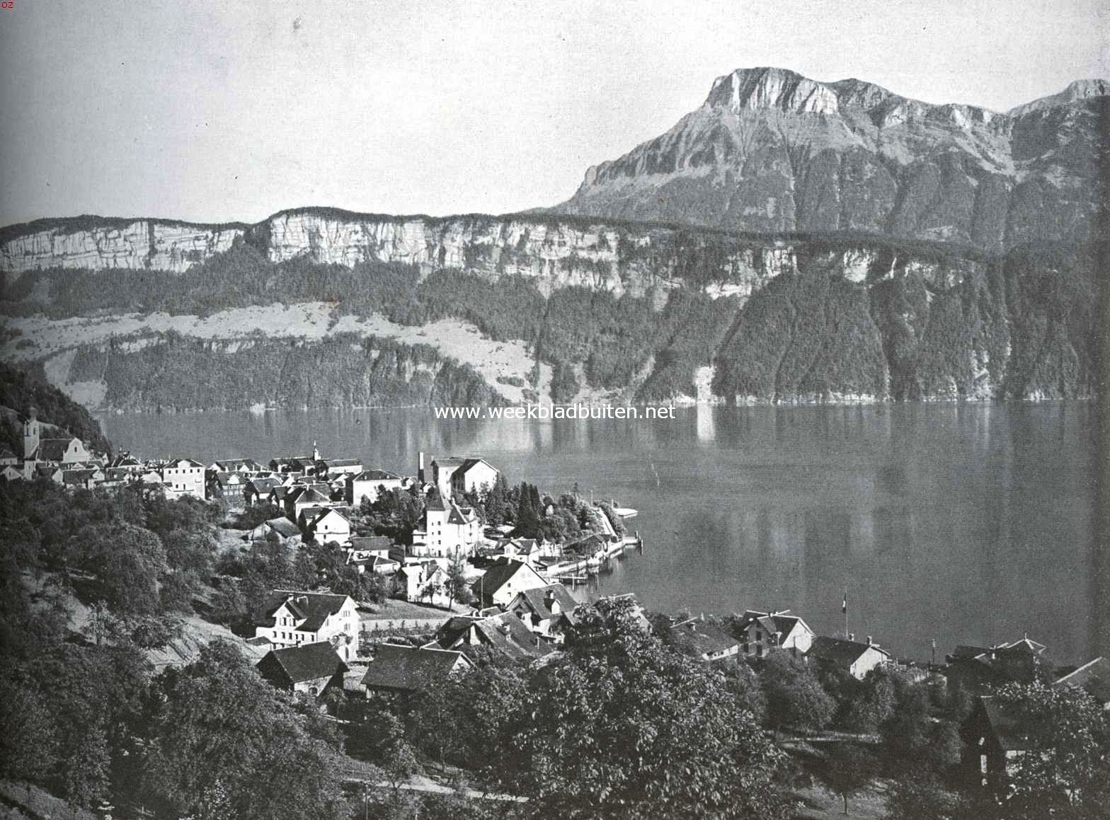 Het Vierwaldsttter-meer. Gersau aan het Vierwaldstttermeer