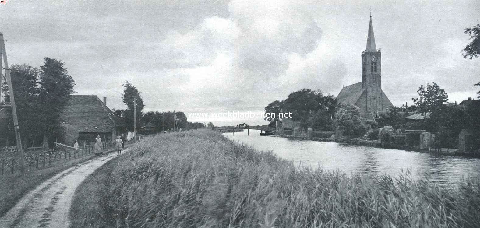 De kerk van Schermerhorn. Gezicht op de kerk te Schermerhorn
