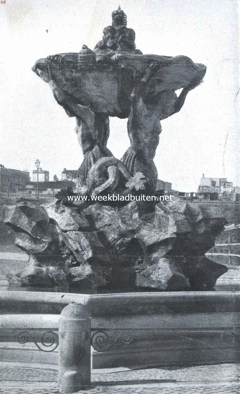 De fonteinen van Rome. Fontein bij den tempel van Vesta
