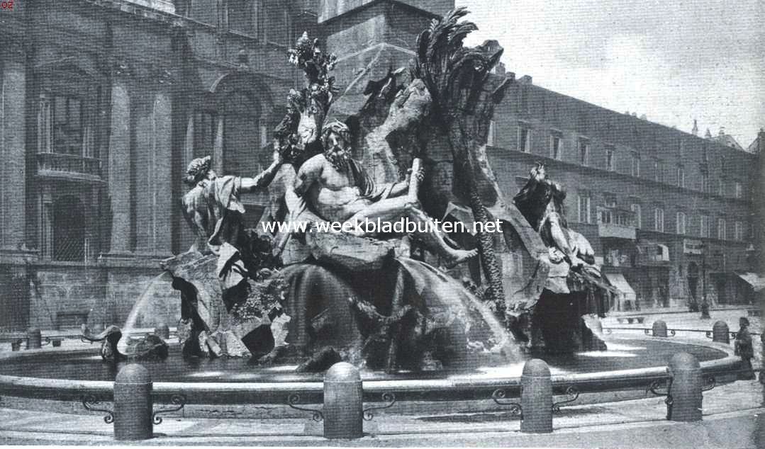 De fonteinen van Rome. De fontein der Vier Stromen