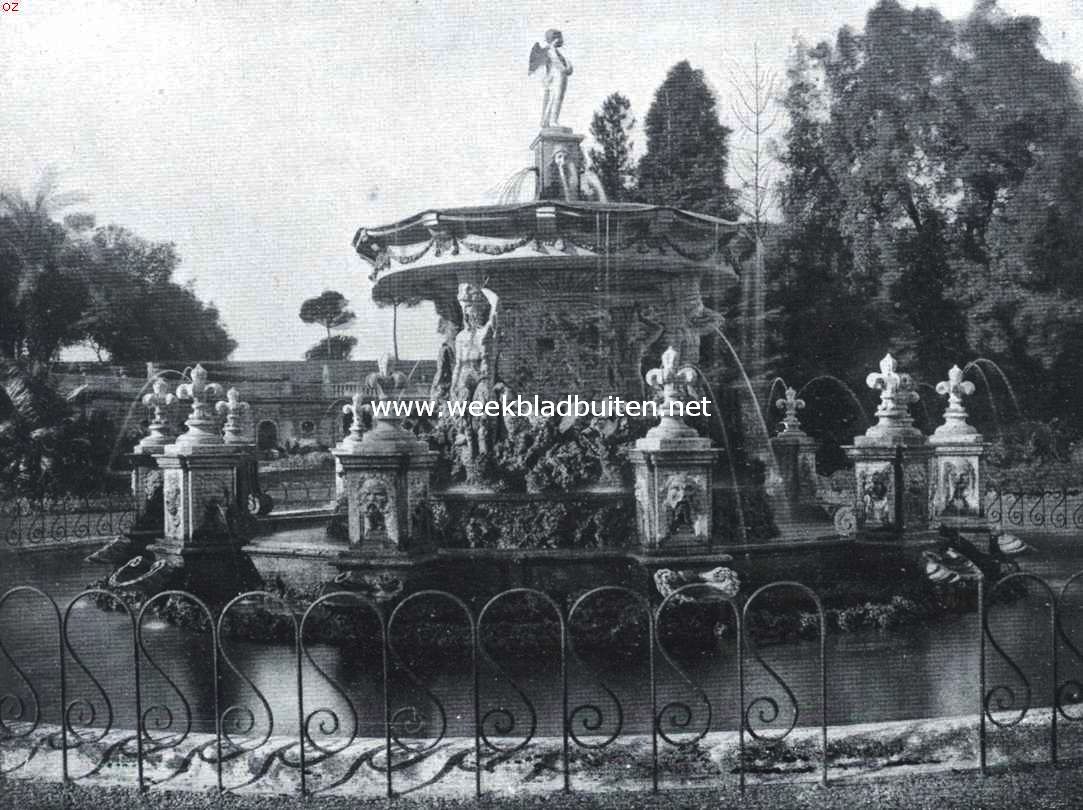 De fonteinen van Rome. Cupido-fontein bij Villa Pamphili