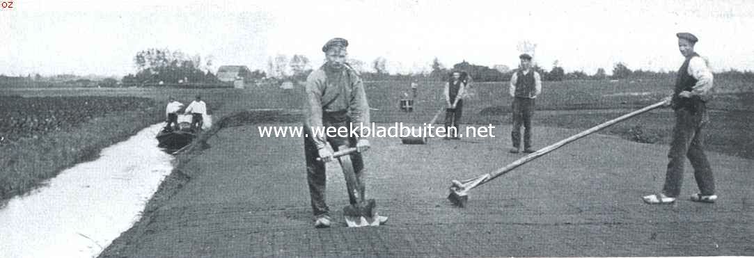 Bij de veenders. Het verdeelen en snijden