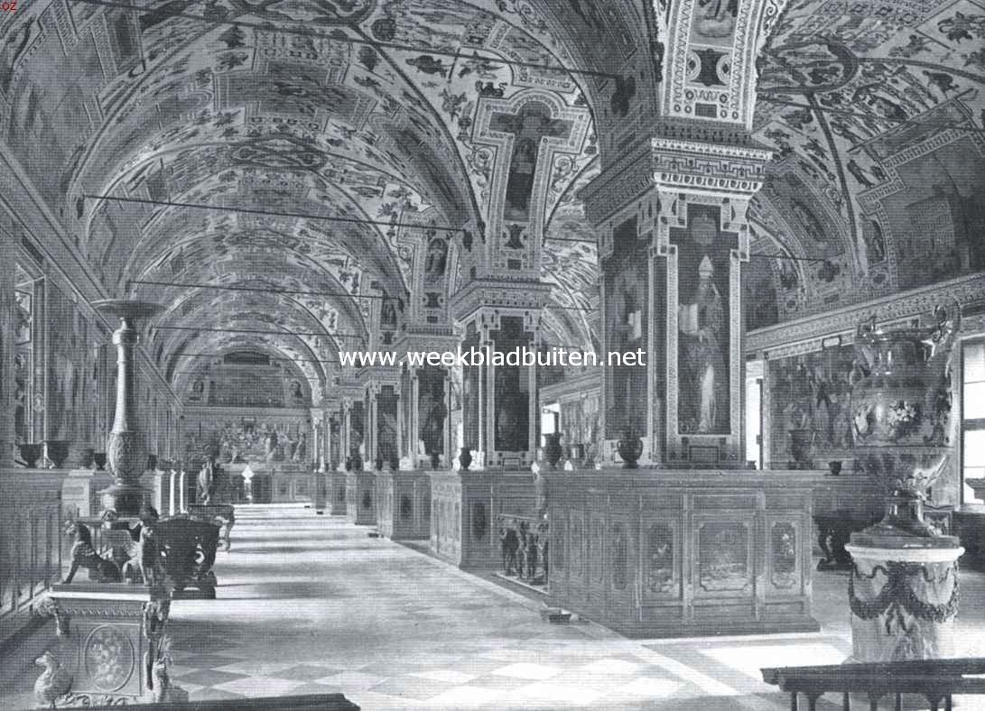 Rome, de stad der paleizen. De bibliotheek in het Vaticaan