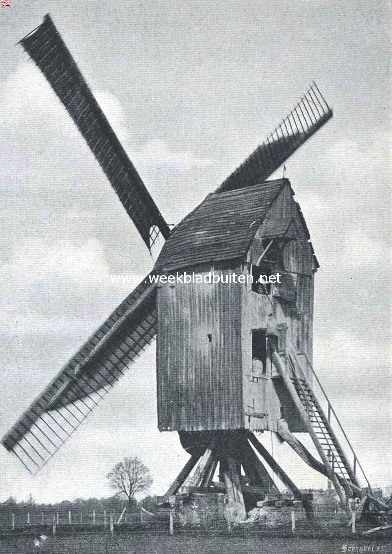 Onze windmolen-typen. Open standerdmolen. De molen bij Vorden