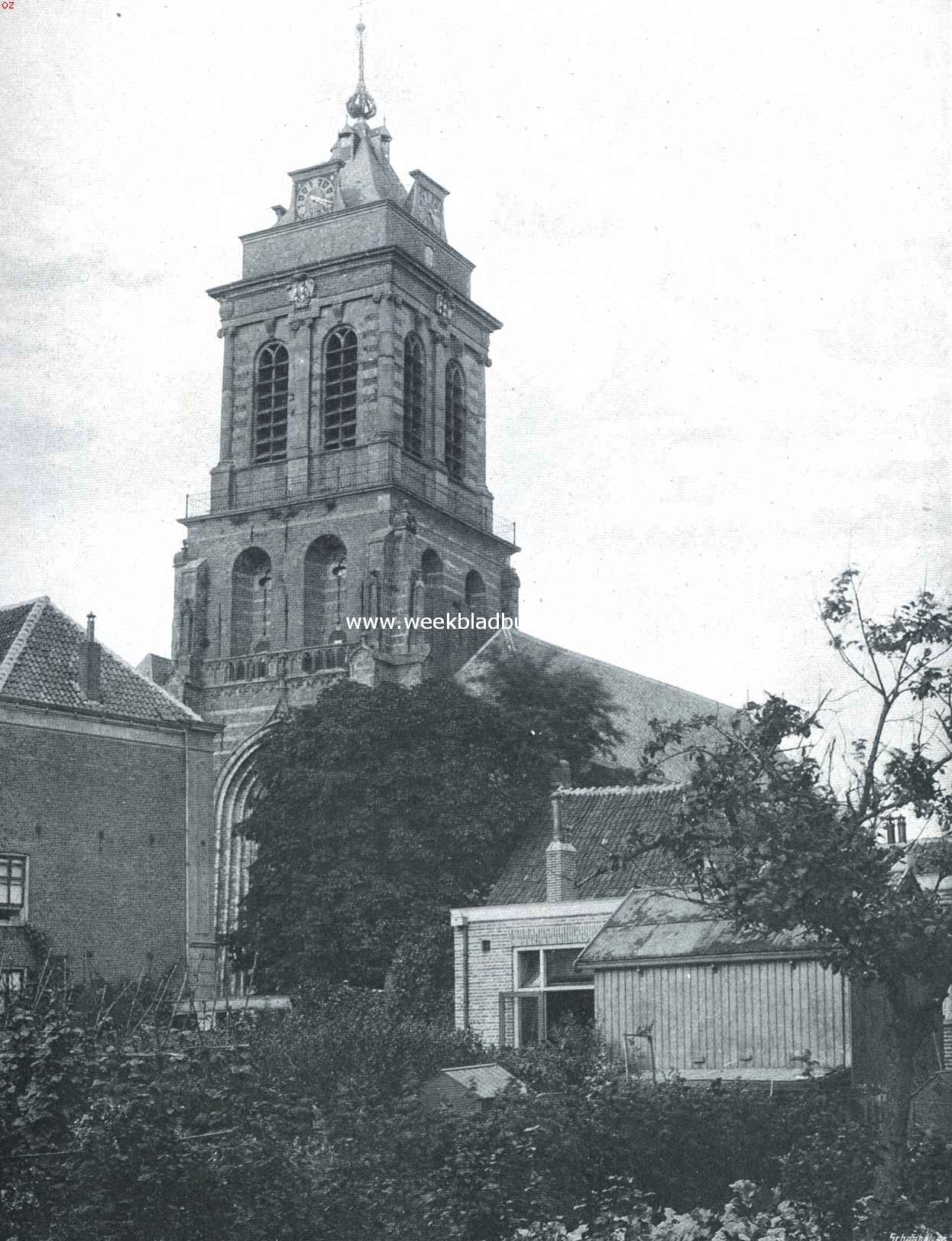 Schoonhoven. Gezicht op den Bartholomeustoren