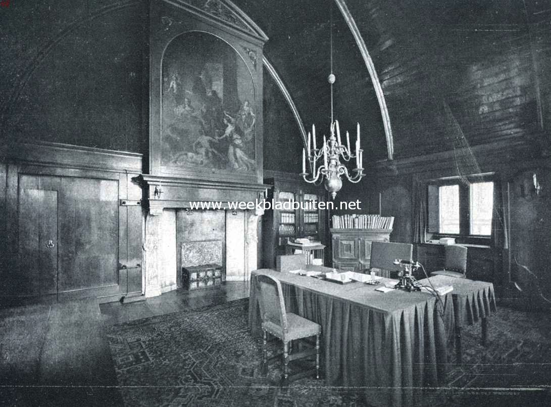 Het Stadhuis te Haarlem. De kamer van den secretaris (voormalige 