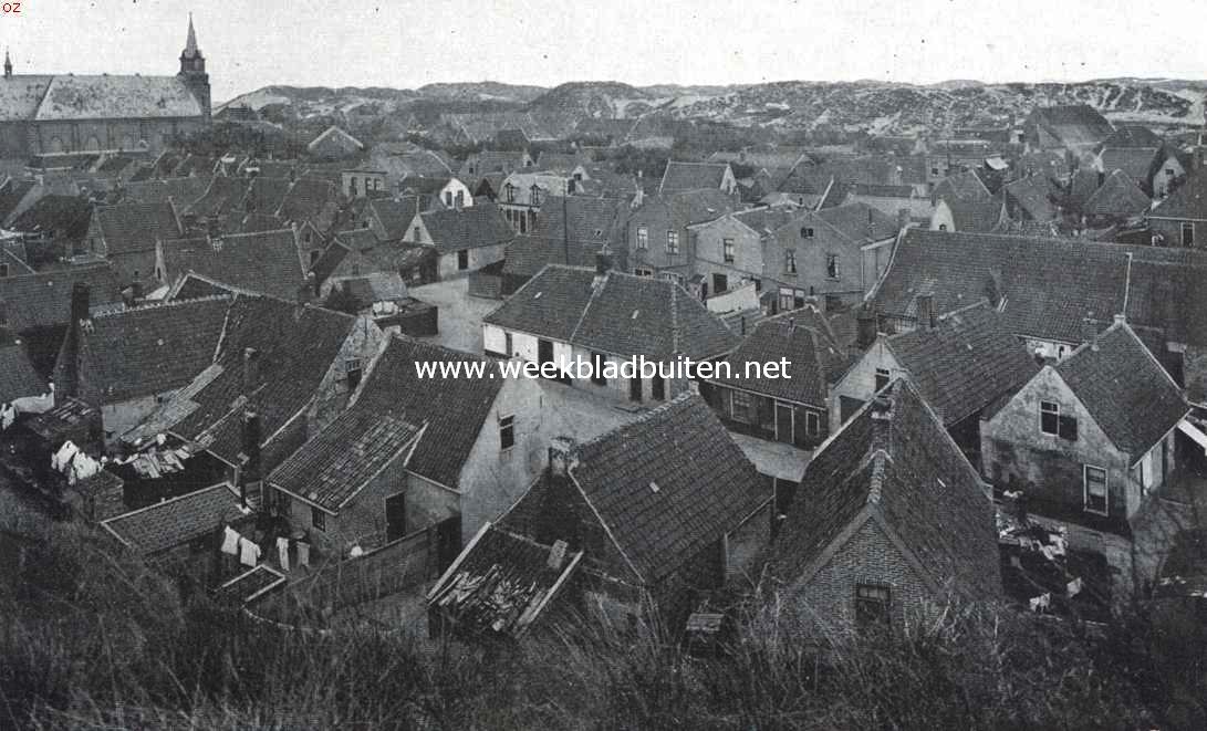 De Egmonden. Egmond aan Zee, van het duin bij den vuurtoren gezien
