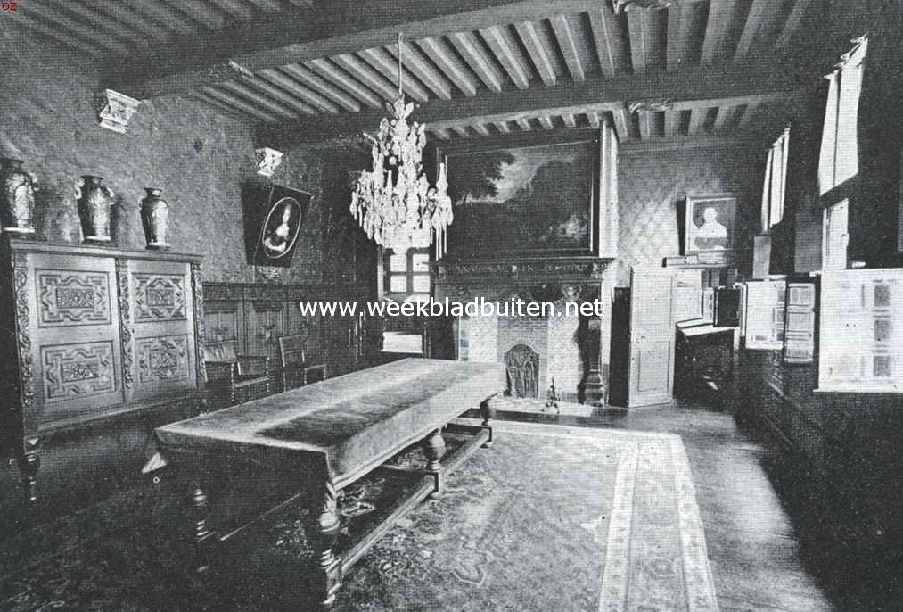 Het Museum Plantijn te Antwerpen. De vergaderzaal in het Museum Plantijn