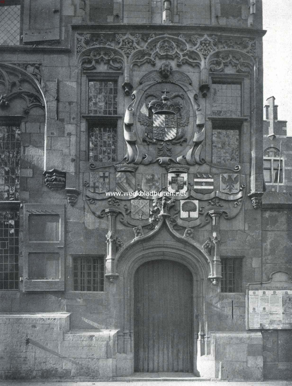 Het Gemeenlandshuis van Delfland te Delft. Hoofdingang