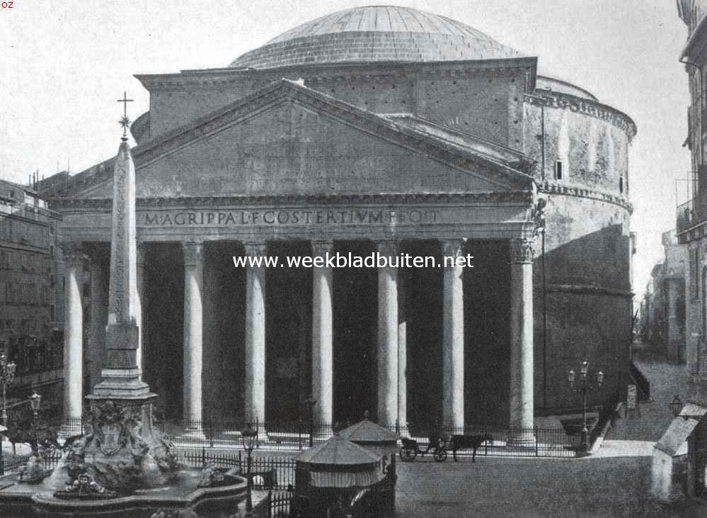 Kerken en curiositeiten in Rome. Het Pantheon of Sinte Maria Rotonda