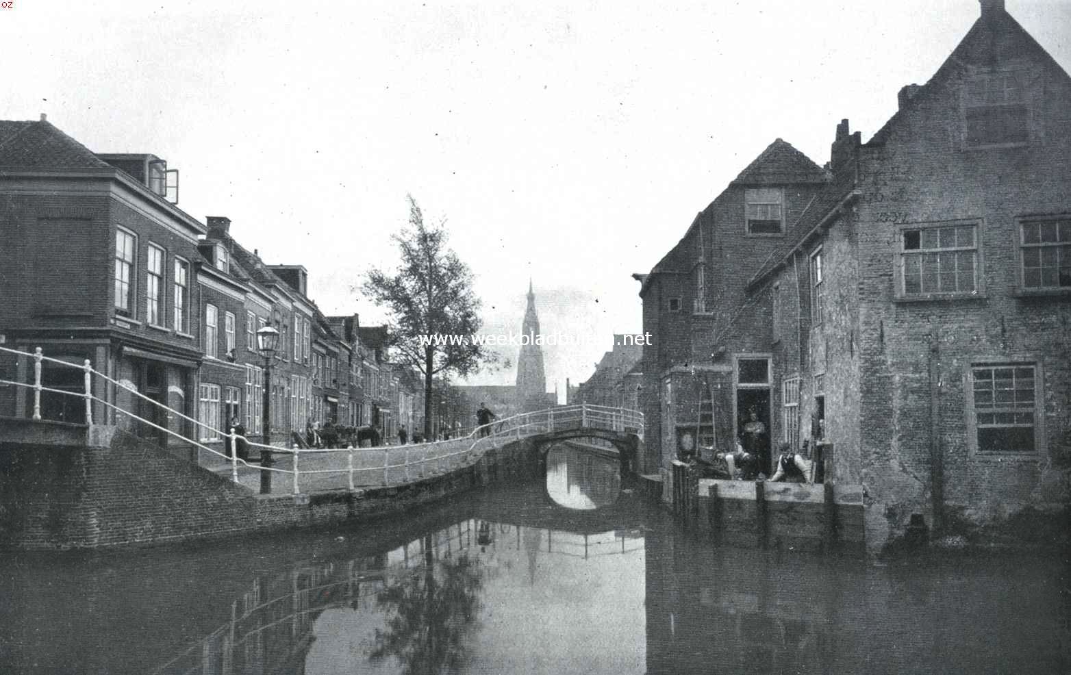 De grachten van Delft. De Verwersdijk te Delft