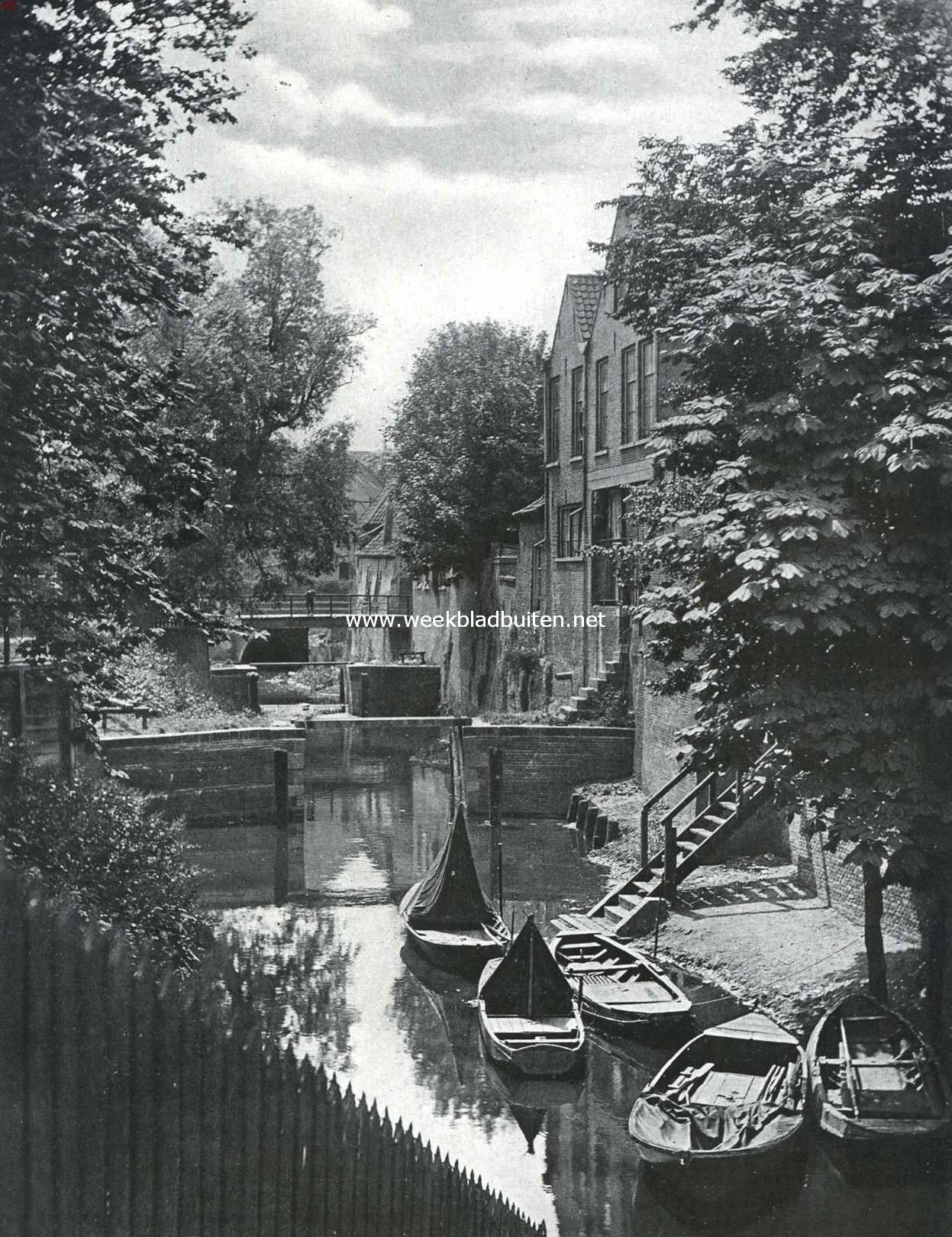 De Dieze te 's Hertogenbosch, bij Liedertafel, hoek Jan Heynstraat. Deze tak van het riviertje werd bij het Groot-Ziekenhuis in de oude vesting Den Bosch (1185) en om den eersten stadswal geleid
