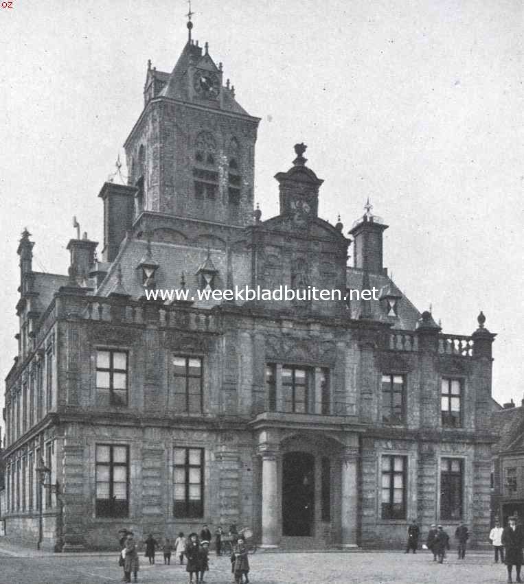 Het Stadhuis te Delft, Marktzijde, in zijn tegenwoordigen toestand