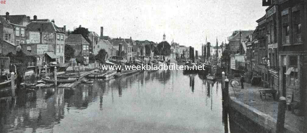 Dordrecht. De Wijnhaven te Dordrecht, de oude monding van de Dubbel of Devel