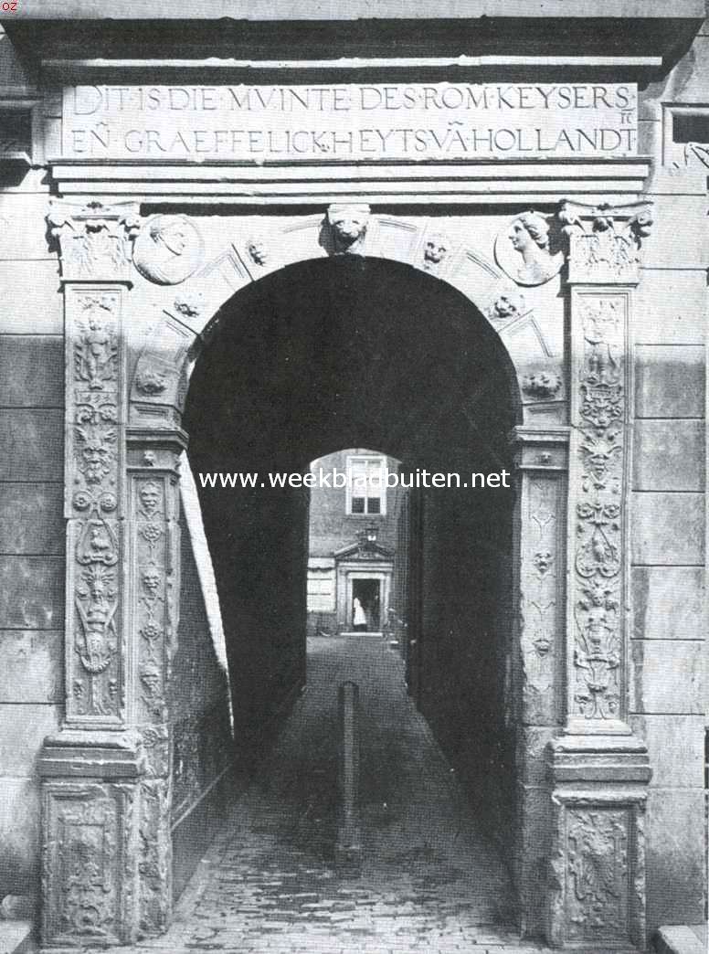 Dordrecht. Het Muntpoortje te Dordrecht. (Midden 16e eeuw)