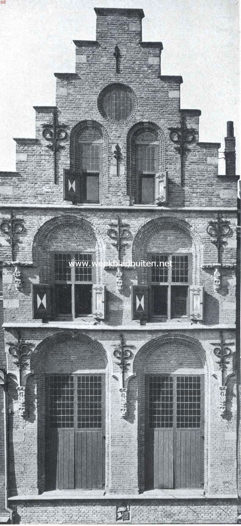 Dordrecht. Huis de Sleutel, Groenmarkt 31. (Midden 16e eeuw)