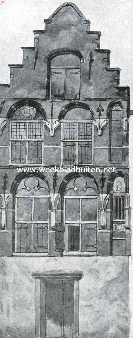 Dordrecht. Het Huis de Windasboog, gesloopt in 1890
