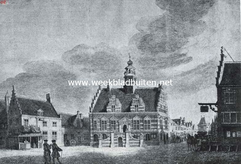 Ijselstein. Het Stadhuis te Ijselstein in 1744. Naar de gravure van J. de Beyer