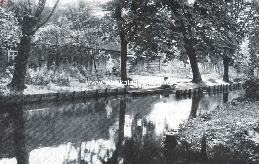 In het Speewald. Dorpsvaartje in Leipe