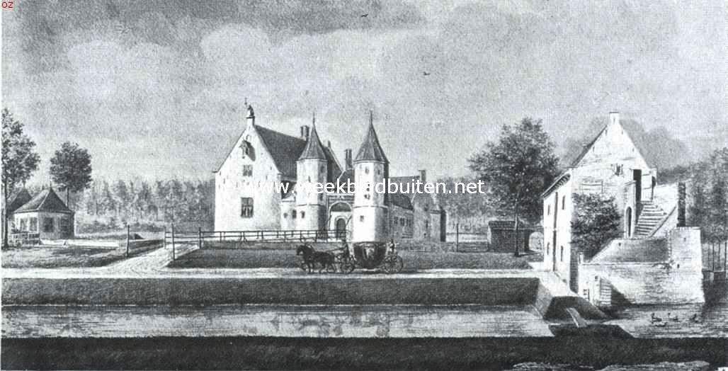 Walcheren. Het in 1863 gesloopte kasteel Popkensburg in de achttiende eeuw