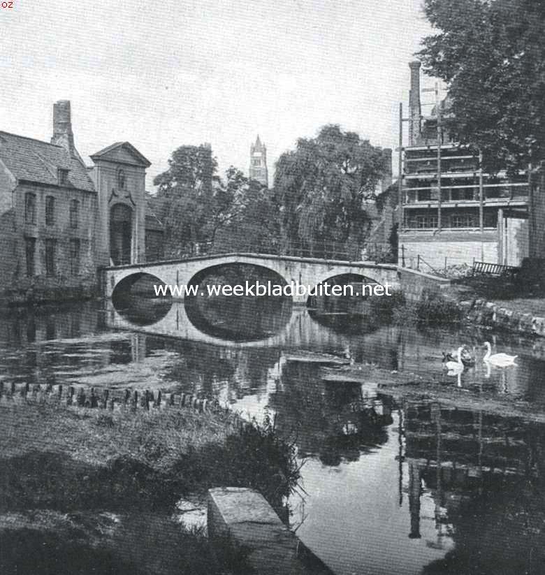 Het Minnewater te Brugge bij het Begijnhof