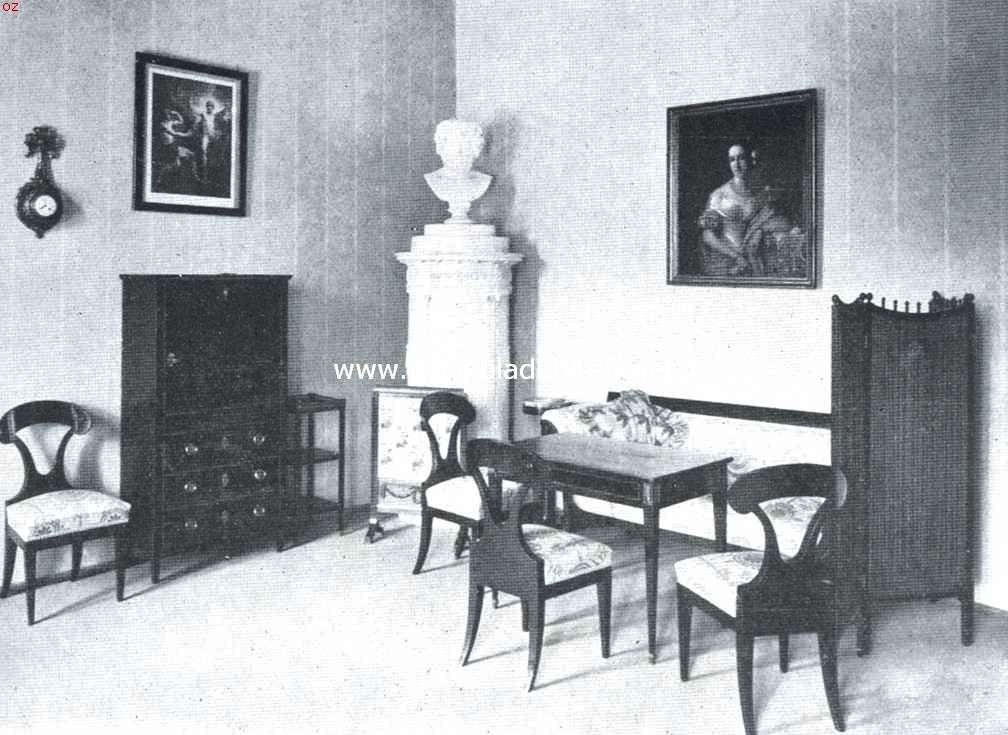 Het landhuis de Weilburg te Baden. Hoekje in een der vertrekken 1