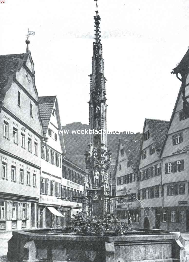 De Marktbrunnen te Urach van 1495