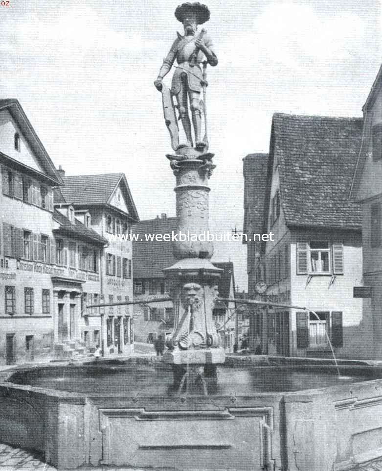 De Markt- of Herzog Ulrich-brunnen te Bietigheim van 1549