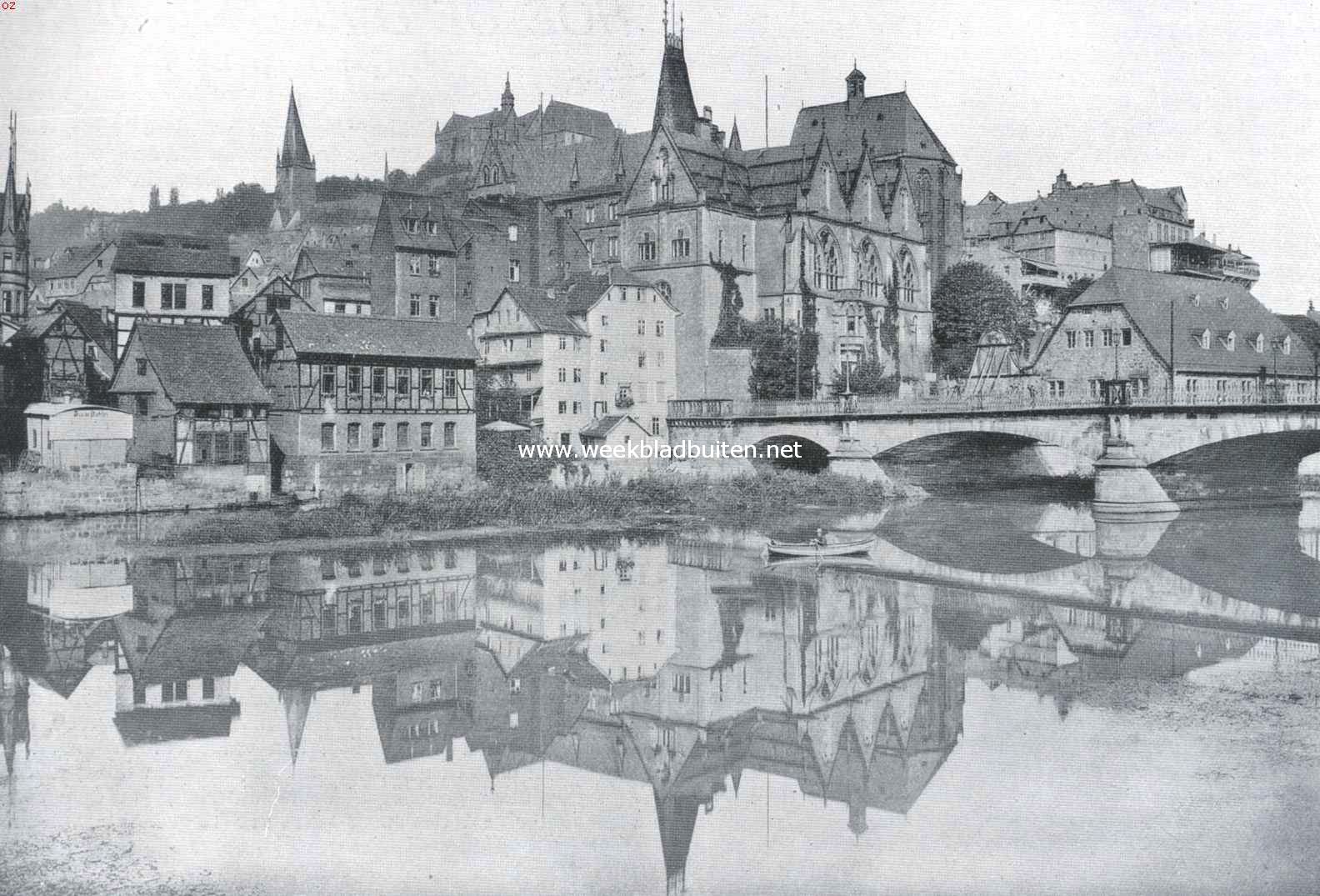 De parel van 't Hessenland. Universiteit en Lahnbrug te Marburg
